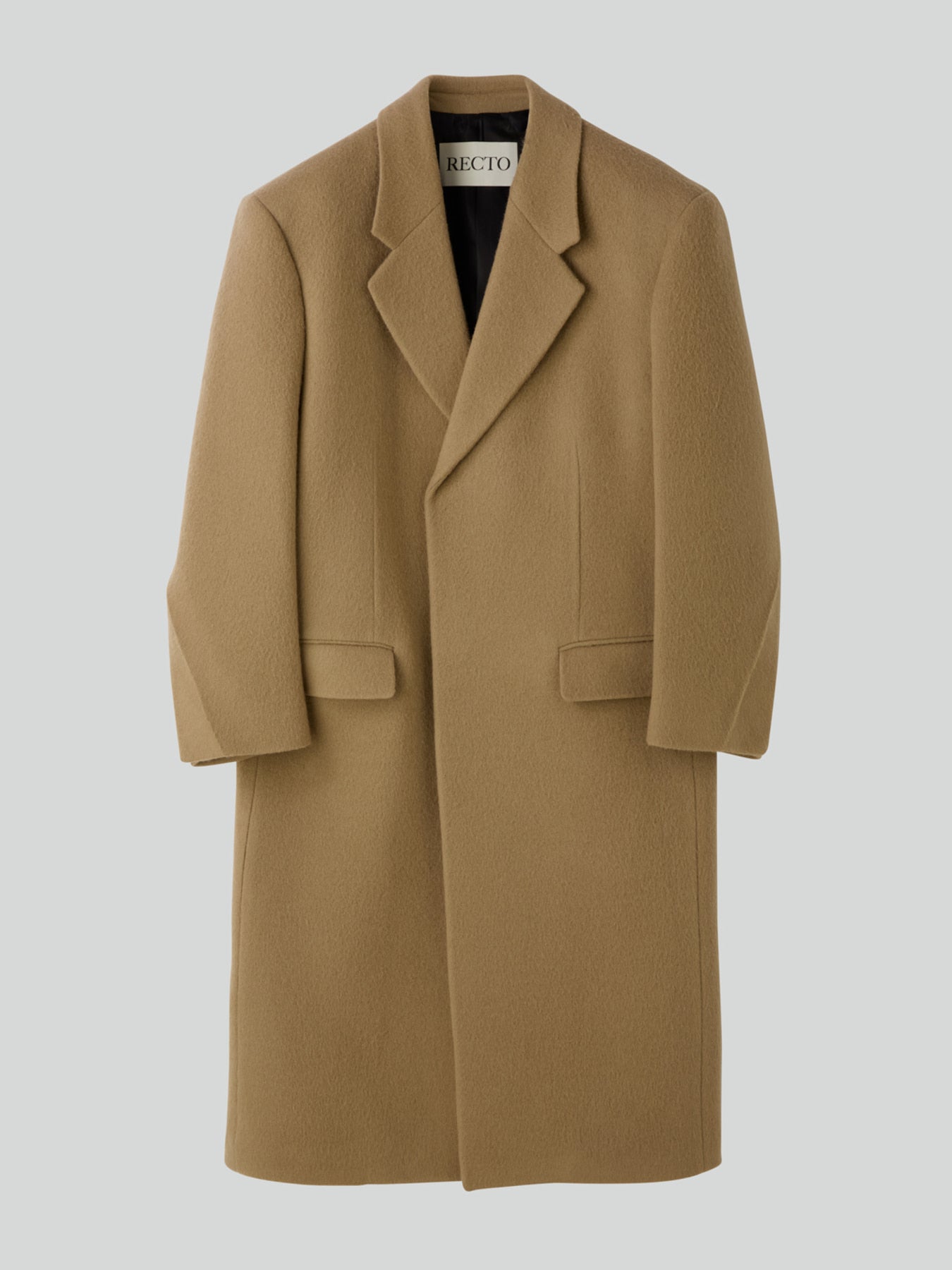 Recto - Hairy Wool Single Coat (Light Khaki) product image 7 | TRAB K-Fashion Australia