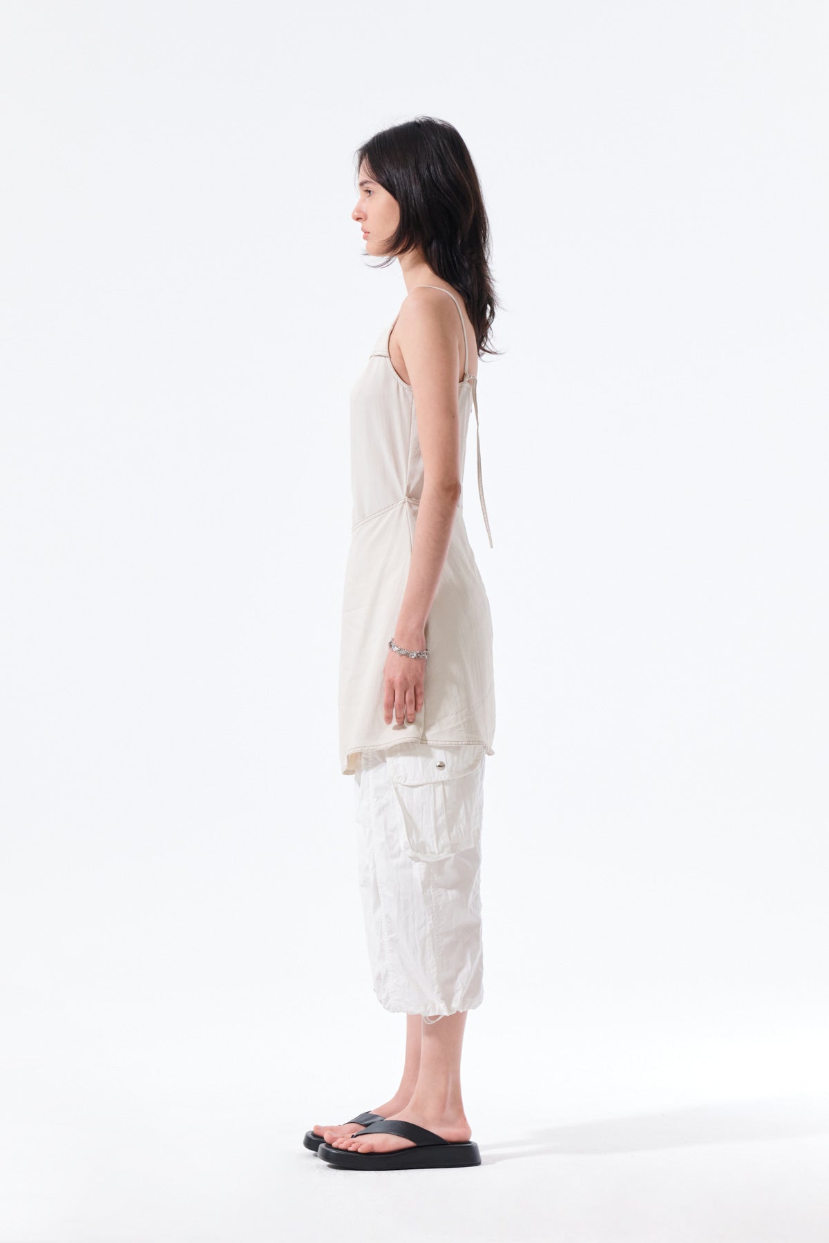 Matin Kim - Sleeveless Wrap Dress (Cream) product image 6 | TRAB K-Fashion Australia