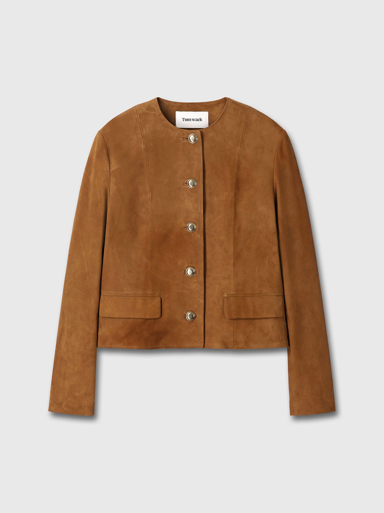 Tonywack - Suede Blouson Jacket (Saddle Brown) product image 7 | TRAB K-Fashion Australia