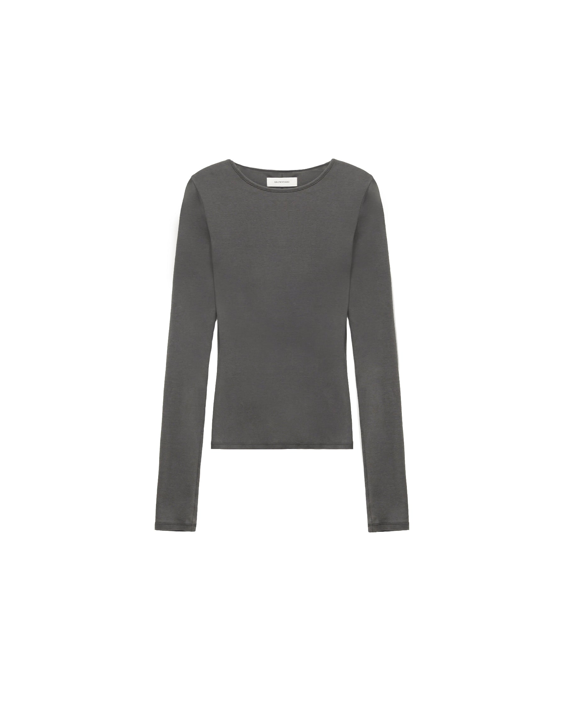 Brownyard - Ribbed Long Sleeve (Dark Grey) product image 6 | TRAB K-Fashion Australia