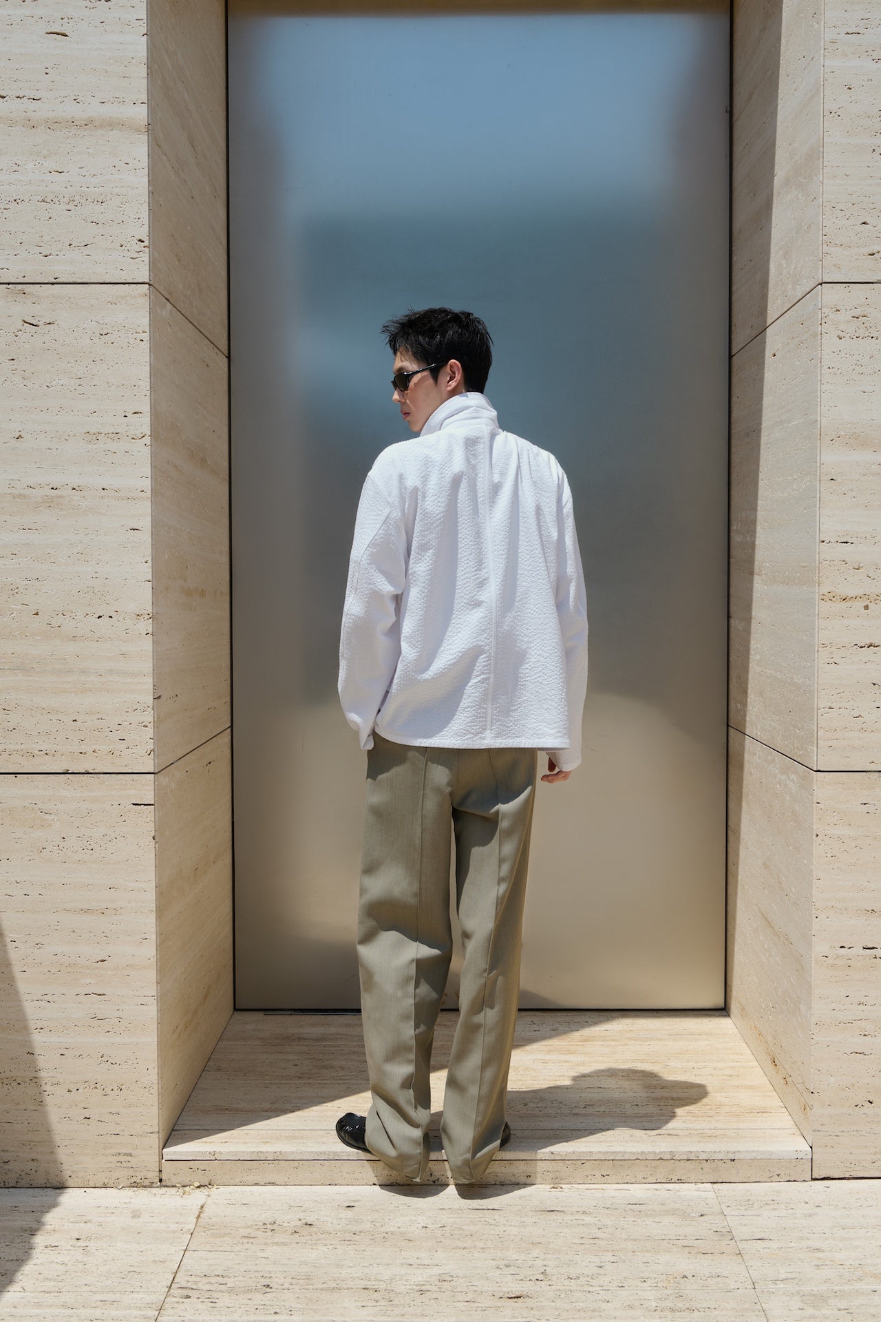 STU - Seersucker Jacket (White) product image 10 | TRAB K-Fashion Australia