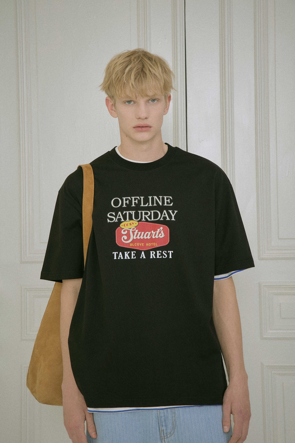 STU - Sign Printing T-Shirt (Black) product image 11 | TRAB K-Fashion Australia