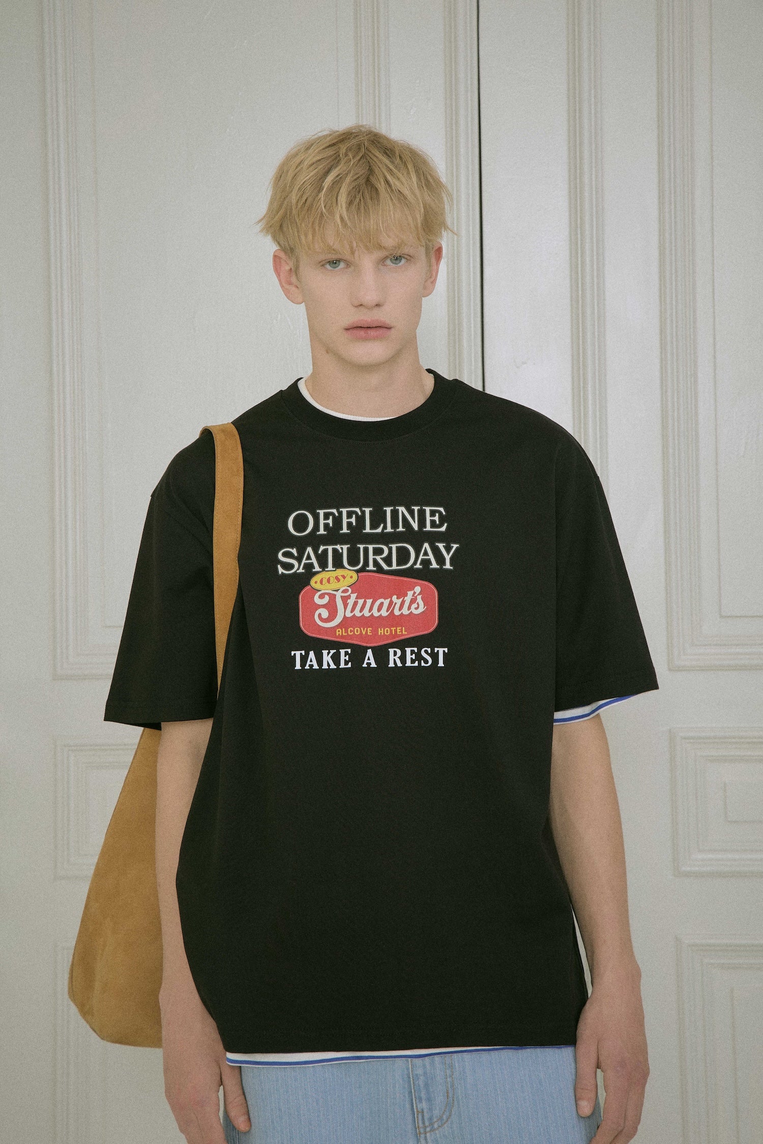 STU - Sign Printing T-Shirt (Black) product image 11 | TRAB K-Fashion Australia