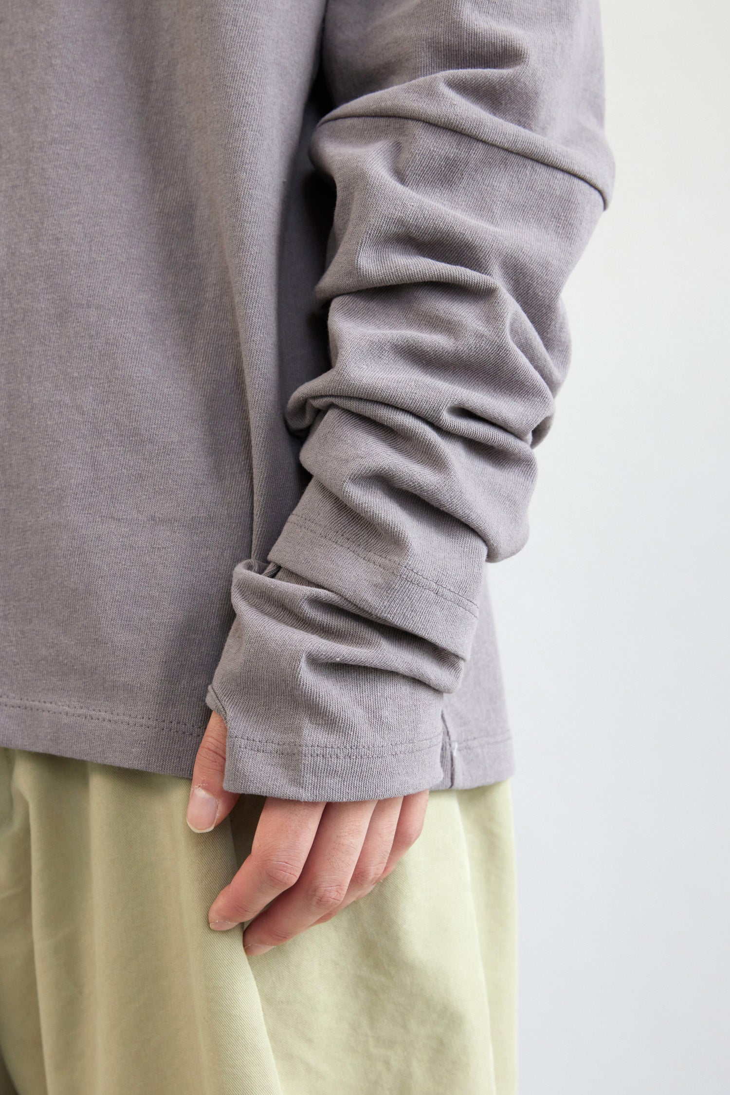 Hatchingroom - Double Sleeve Tee Rose (Grey) product image 10 | TRAB K-Fashion Australia