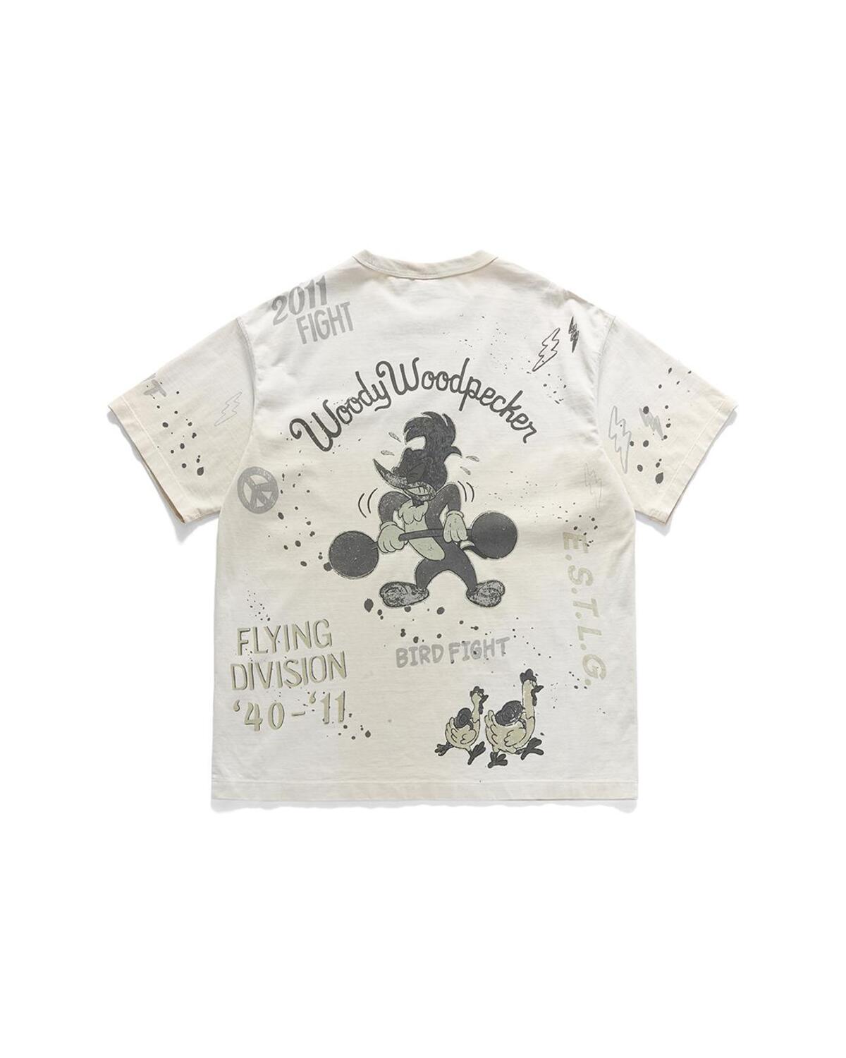 Eastlogue - Vintage Woody Doodle T-shirt (White) product image 2 | TRAB K-Fashion Australia