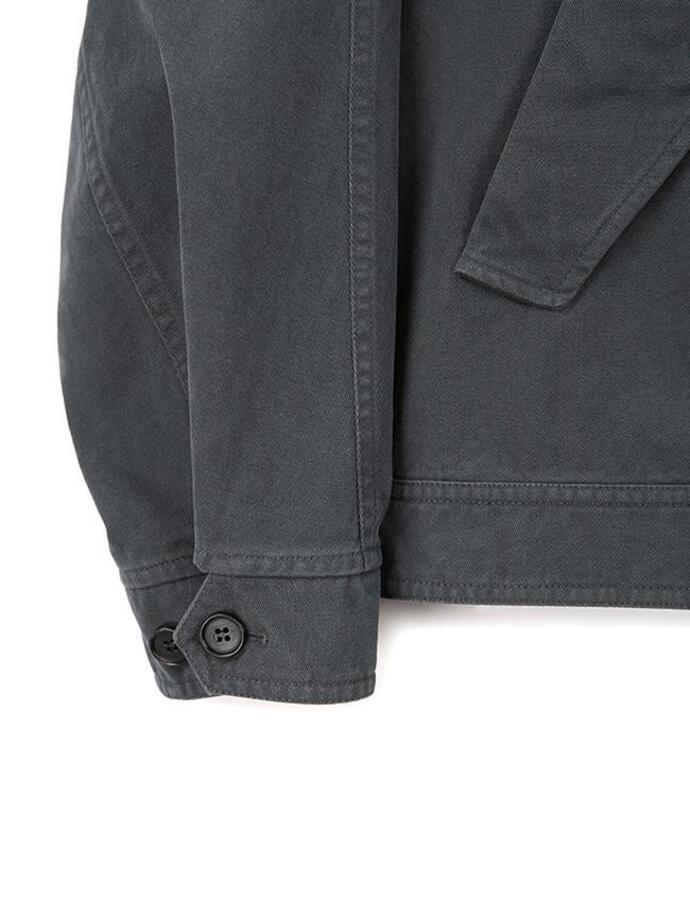 Art if acts - Garment Washed Harrington Jacket (Faded Charcoal) product image 14 | TRAB K-Fashion Australia
