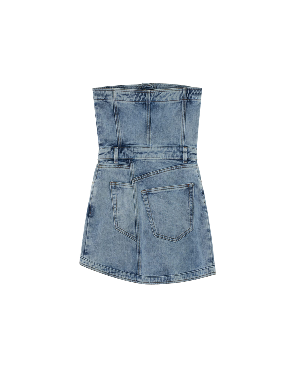 Kimhe Kim - Bandeau Denim Mini Dress (Sky Blue) product image 7 | TRAB K-Fashion Australia