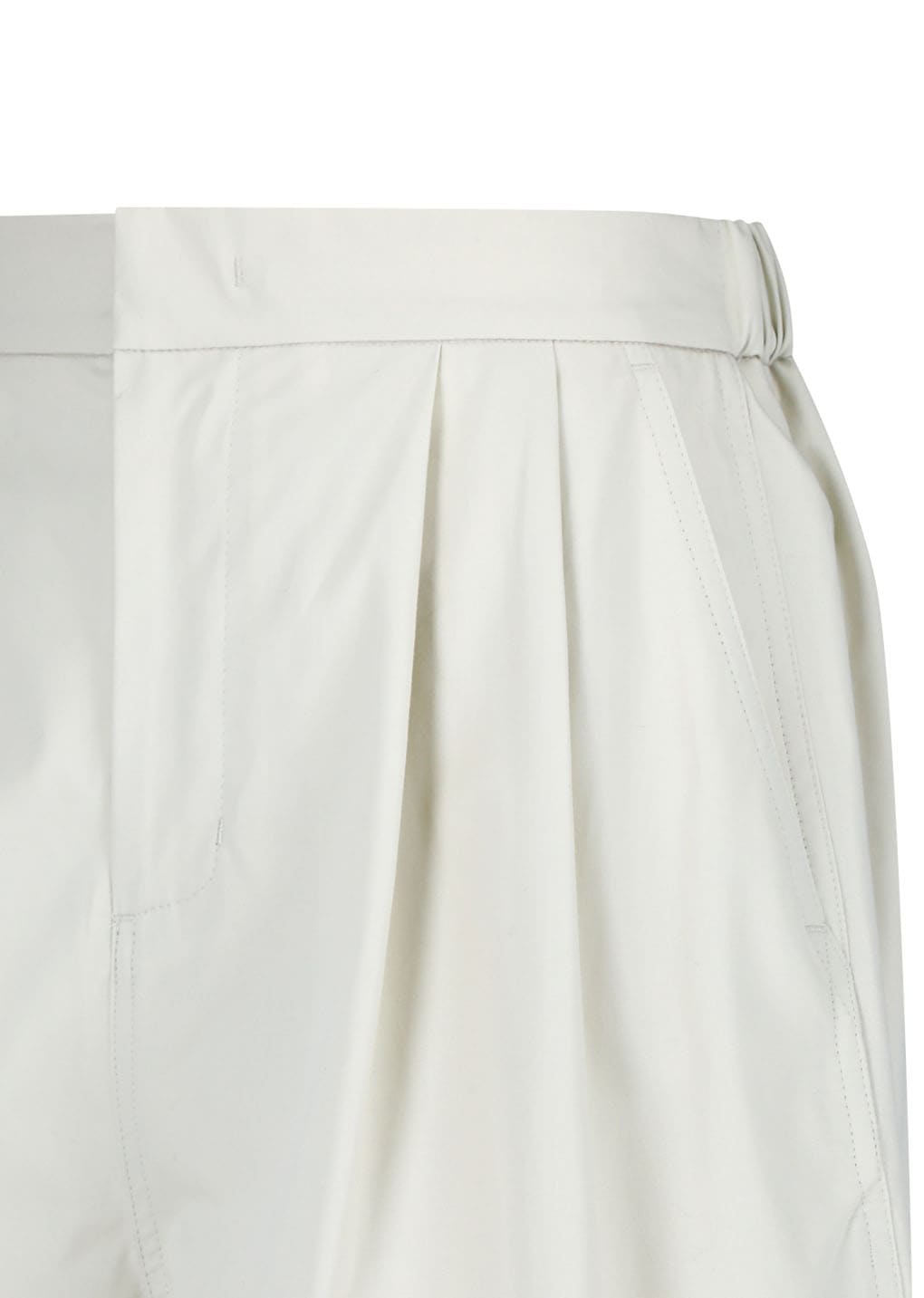 Amomento - Two Tuck Wide Shorts (Ivory) product image 4 | TRAB K-Fashion Australia
