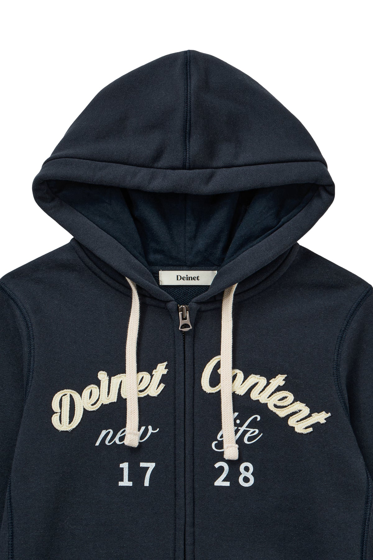 Deinet - Content Slim Hood Zip - Up (Navy) product image 3 | TRAB K-Fashion Australia