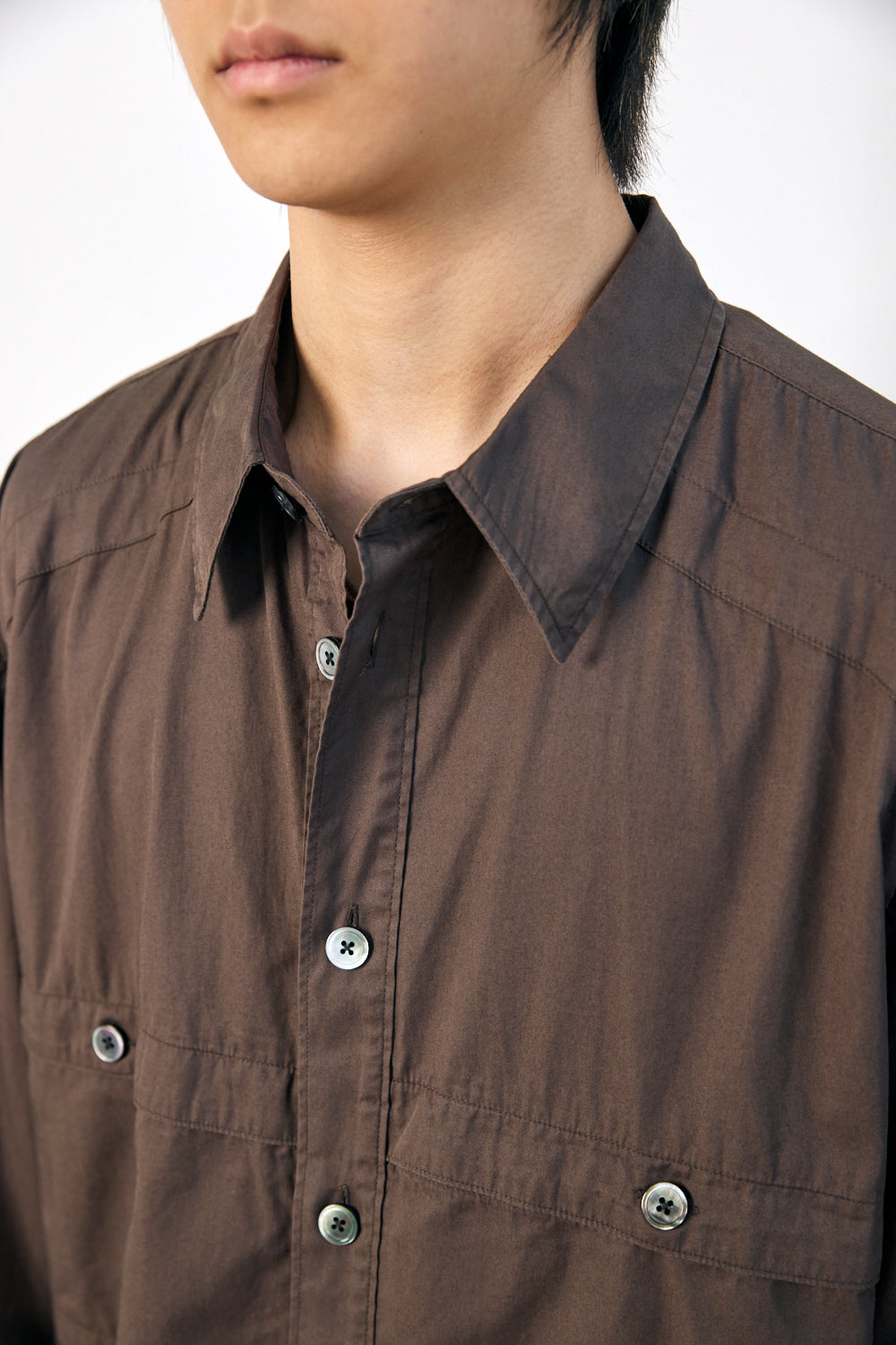 Hatchingroom - Bone Shirt Washed Dark (Brown) product image 11 | TRAB K-Fashion Australia