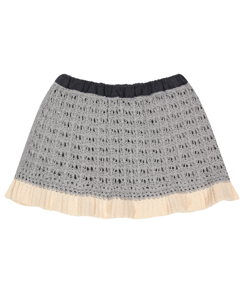 Coyseio - Layered Knit Skirt (Melange Grey) product image 12 | TRAB K-Fashion Australia
