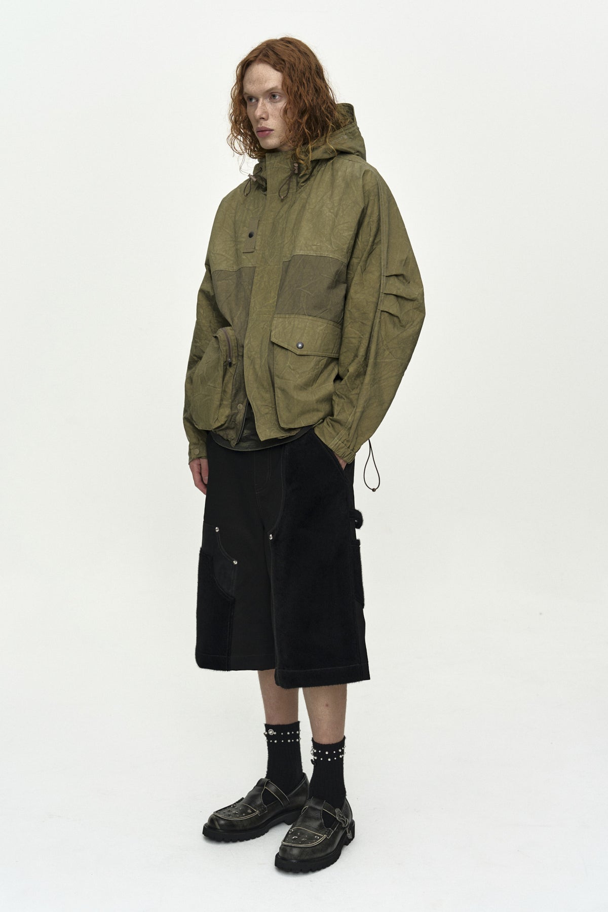 Andersson Bell - Unisex Tie-Dyed Beach Shell Jacket (Beige) product image 10 | TRAB K-Fashion Australia