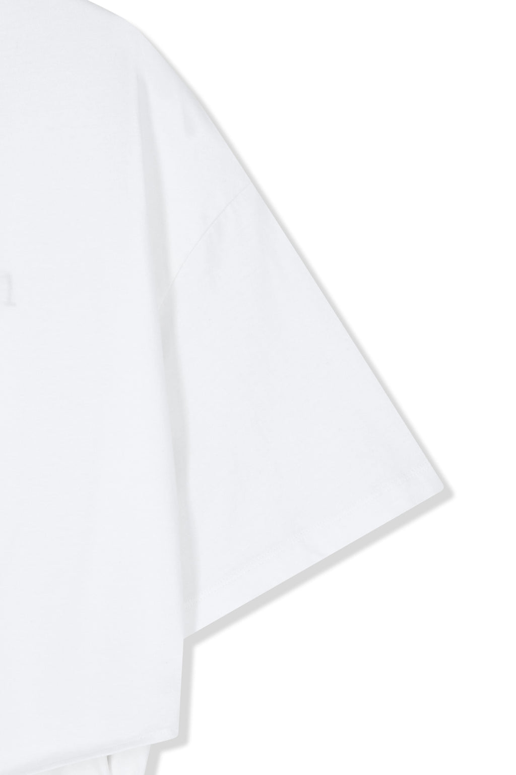 Matin Kim - Tie Detail Draped Logo Top (White) product image 4 | TRAB K-Fashion Australia
