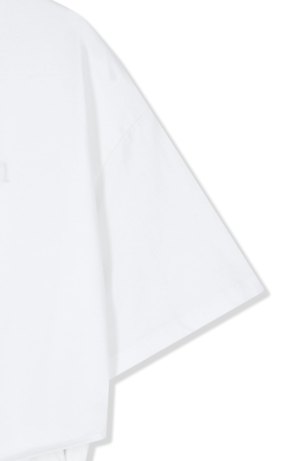 Matin Kim - Tie Detail Draped Logo Top (White) product image 4 | TRAB K-Fashion Australia