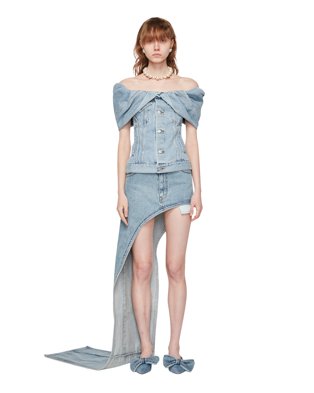 Kimhe Kim - Denim Tube Top (Blue) product image 1 | TRAB K-Fashion Australia