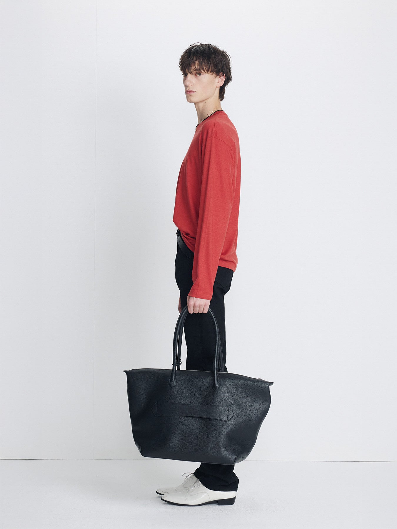 Tonywack - Wool Relaxed Long Sleeve (Coral Red) product image 2 | TRAB K-Fashion Australia