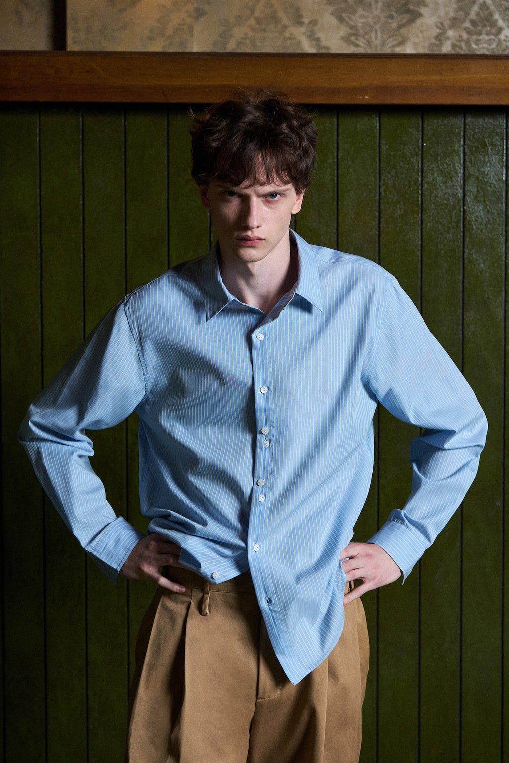 STU - Extra Button Shirt (Sky Blue) product image 11 | TRAB K-Fashion Australia