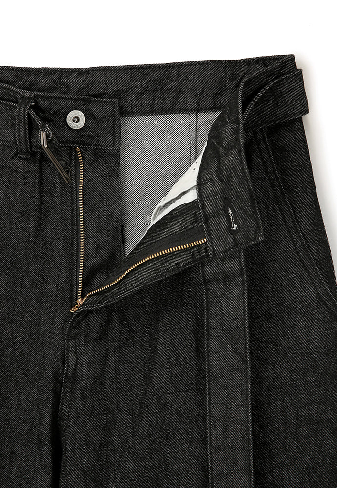 Art if acts - Belted Wide Denim Pants (Washed Black) product image 12 | TRAB K-Fashion Australia