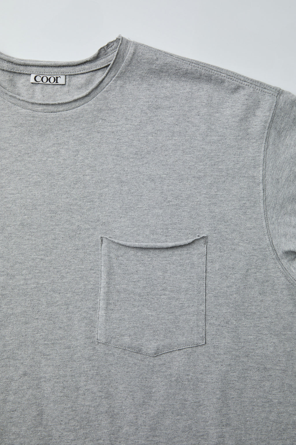 Coor - Low Cut Regular Fit T-Shirt (Melange Gray) product image 6 | TRAB K-Fashion Australia