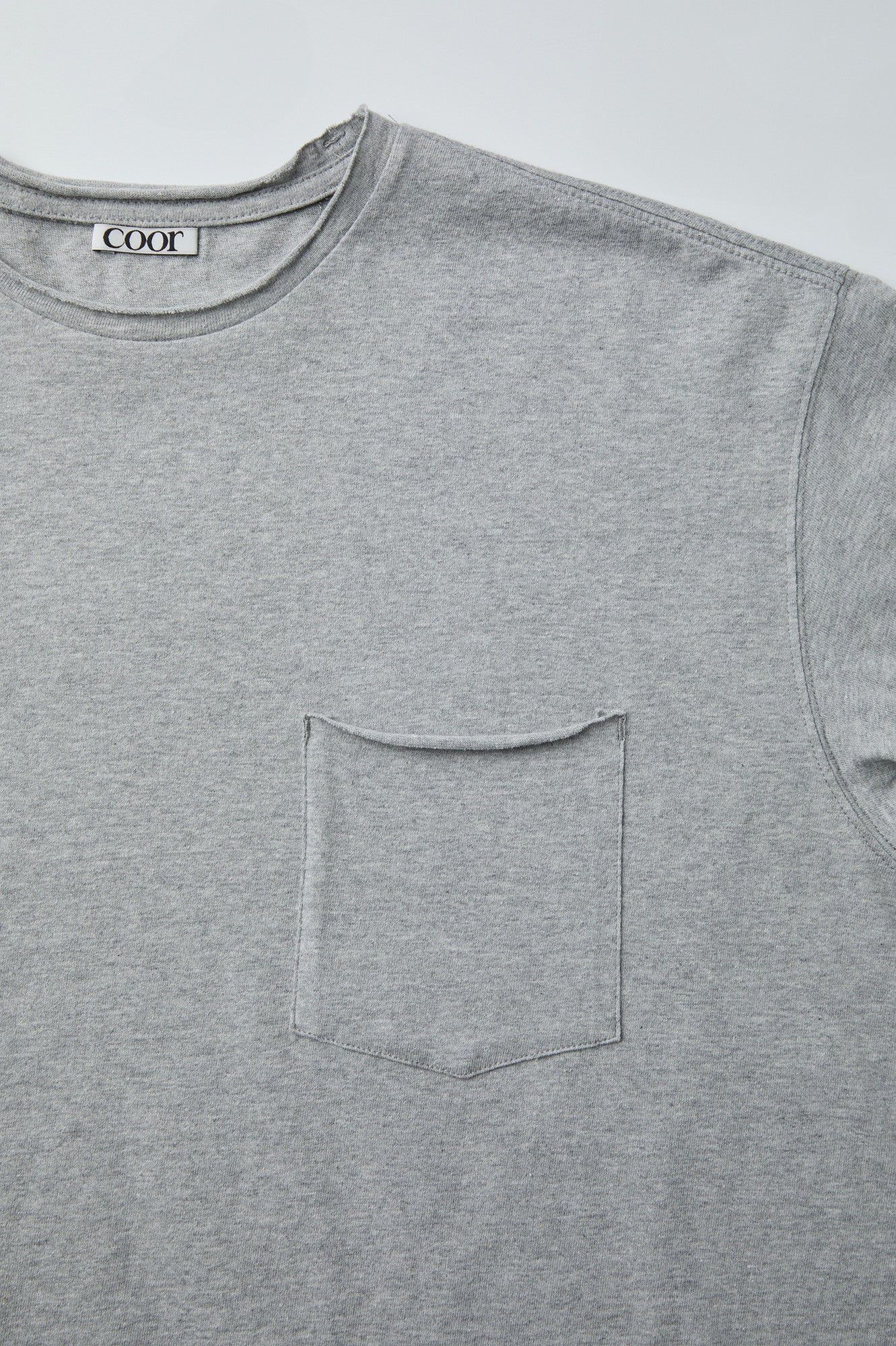 Coor - Low Cut Regular Fit T-Shirt (Melange Gray) product image 6 | TRAB K-Fashion Australia