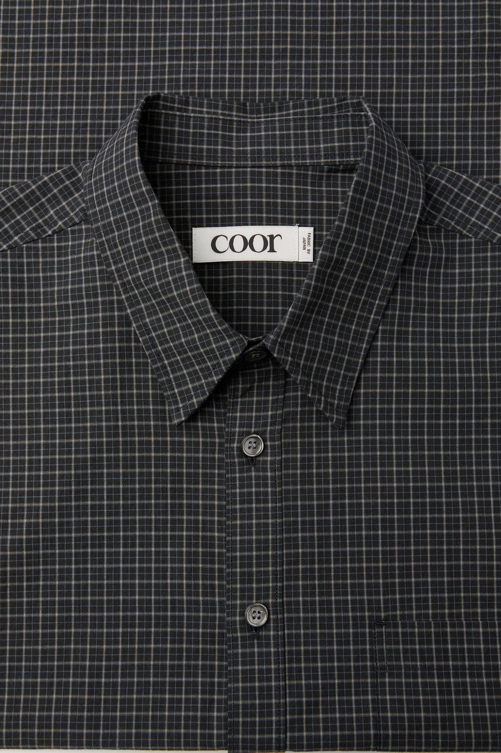 Coor - Windowpane Check Shirt (Black) product image 5 | TRAB K-Fashion Australia