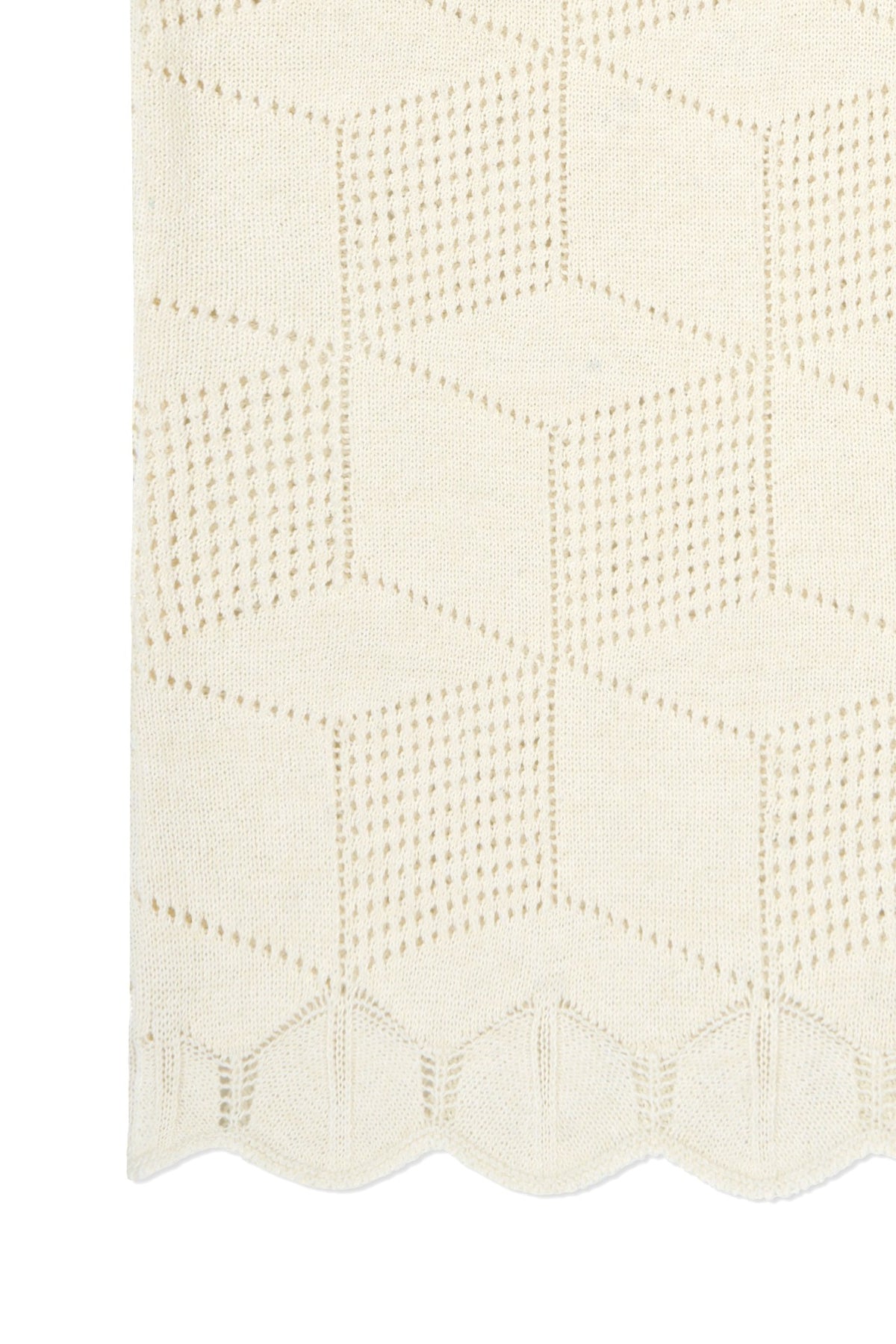 Ioedle - Architectural Infinite Hexagonal Mesh Vest (Ivory) product image 6 | TRAB K-Fashion Australia