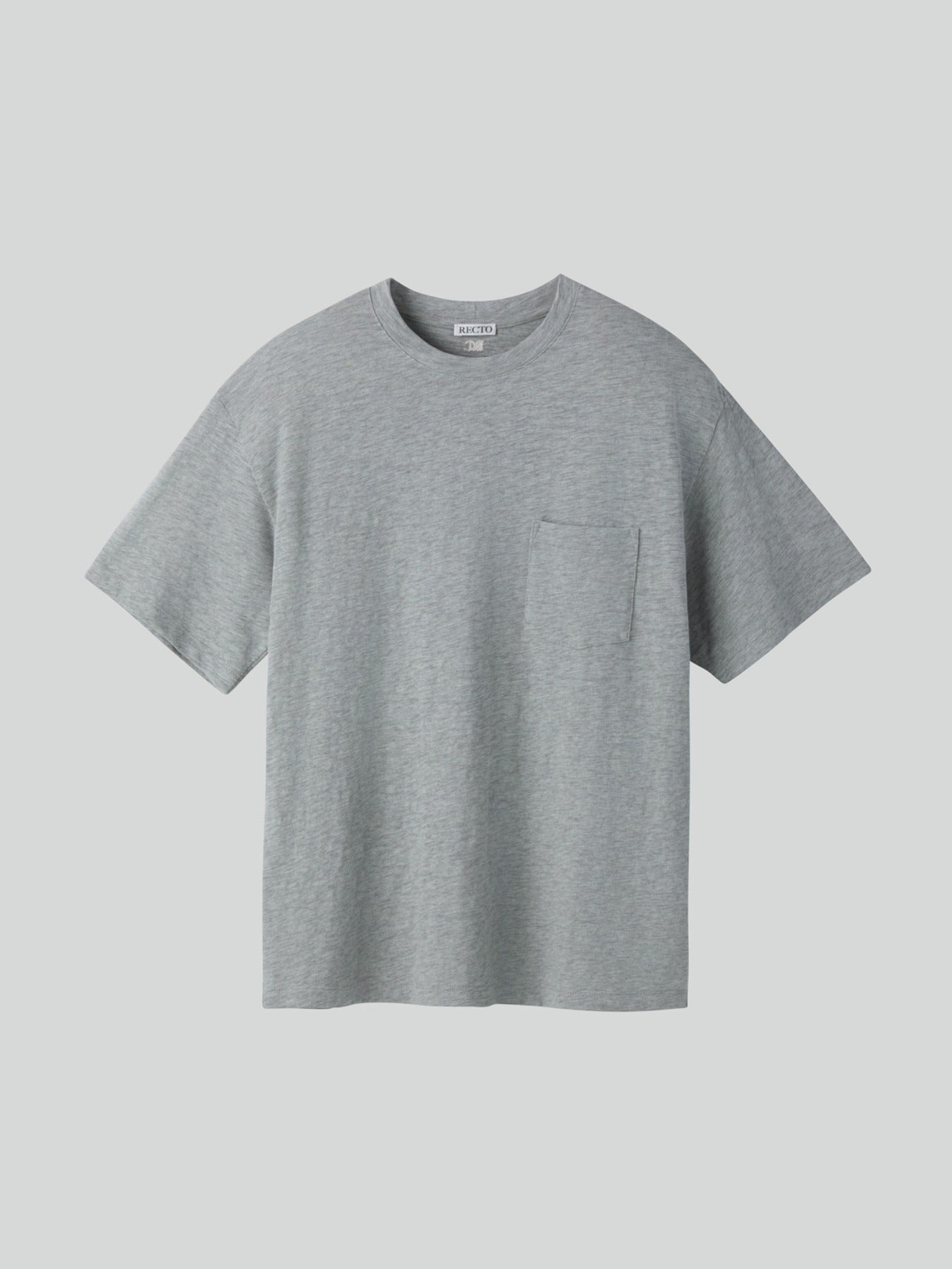 Recto - Pocket T-Shirt (Melange Grey) product image 1 | TRAB K-Fashion Australia