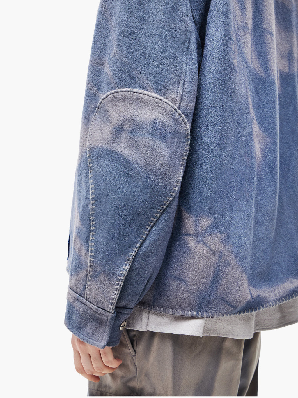 Jiyong Kim - Sun-Bleached Blanket Jacket (Blue) product image 7 | TRAB K-Fashion Australia