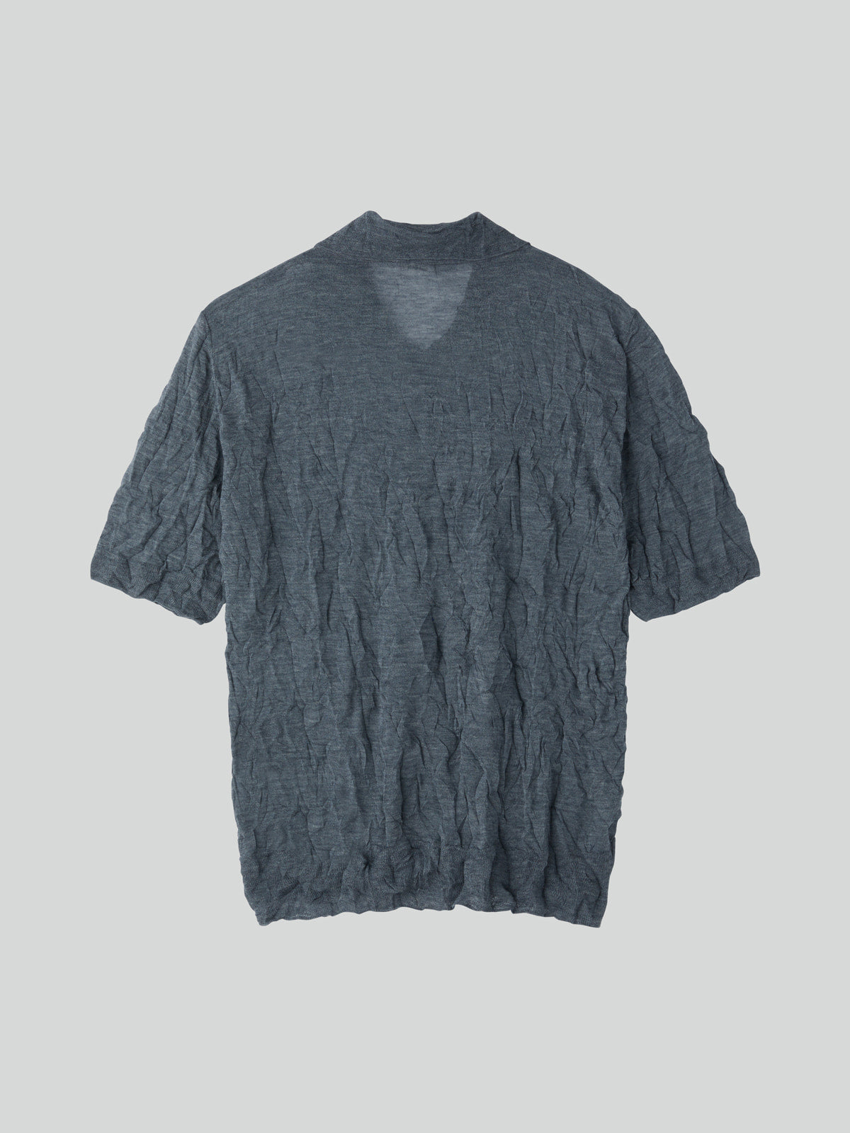 Recto - Crease Polo Knit Top (Cool Grey) product image 5 | TRAB K-Fashion Australia