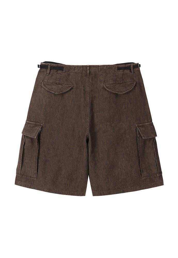 Art if acts - Linen M-51 Shorts (Wood) product image 7 | TRAB K-Fashion Australia