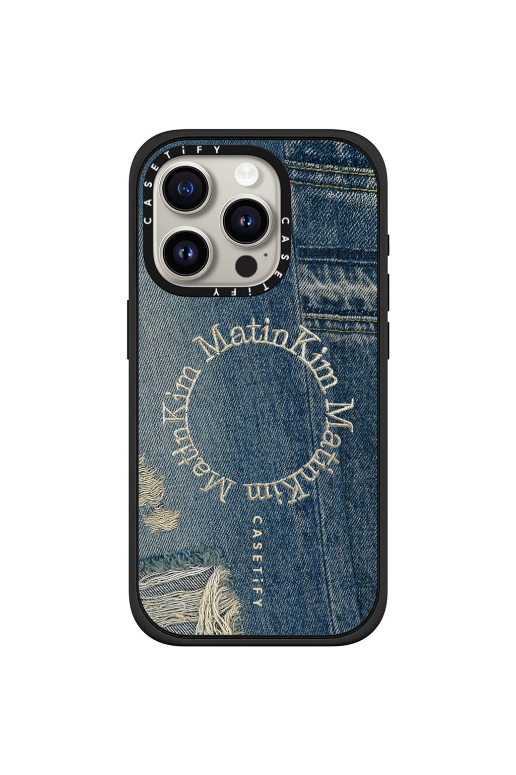 Matin Kim - Matin Kim X Casetify Denim Circle Case (Blue) product image 3 | TRAB K-Fashion Australia