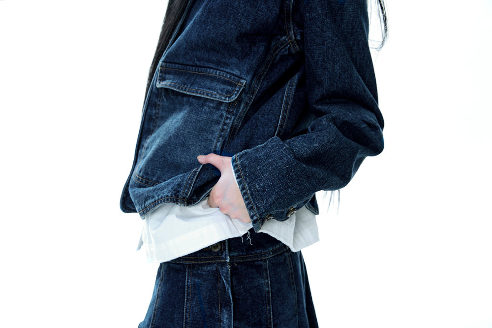 Coyseio - Deep Denim Jacket (Navy) | TRAB K-Fashion Australia