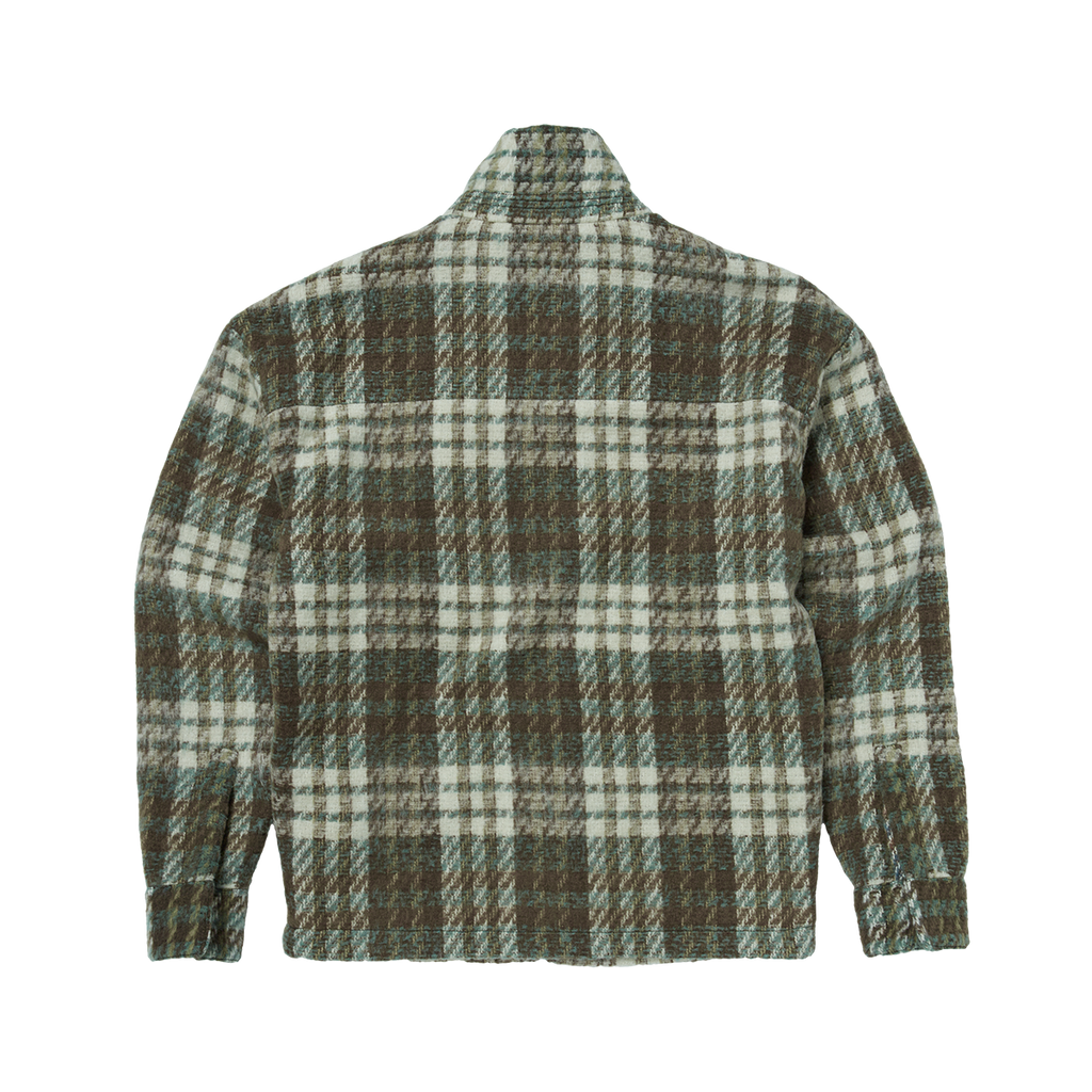 Thug Club - Classic Check Full-Zip Jacket (Green/Brown) product image 2 | TRAB K-Fashion Australia