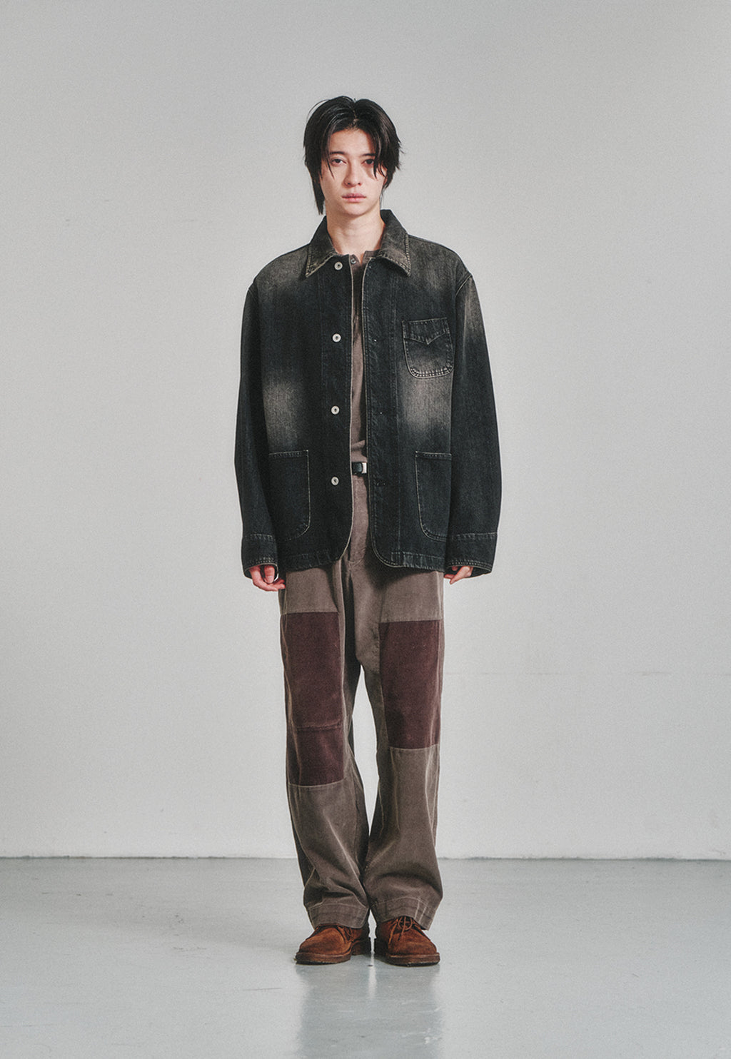 Art if acts - Denim Western Coverall Jacket (Used Black) product image 2 | TRAB K-Fashion Australia