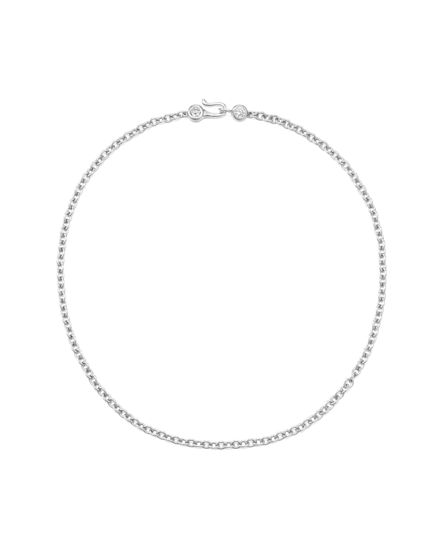Numbering - Bezel Set Clasp Chain Necklace #3803 product image 4 | TRAB K-Fashion Australia