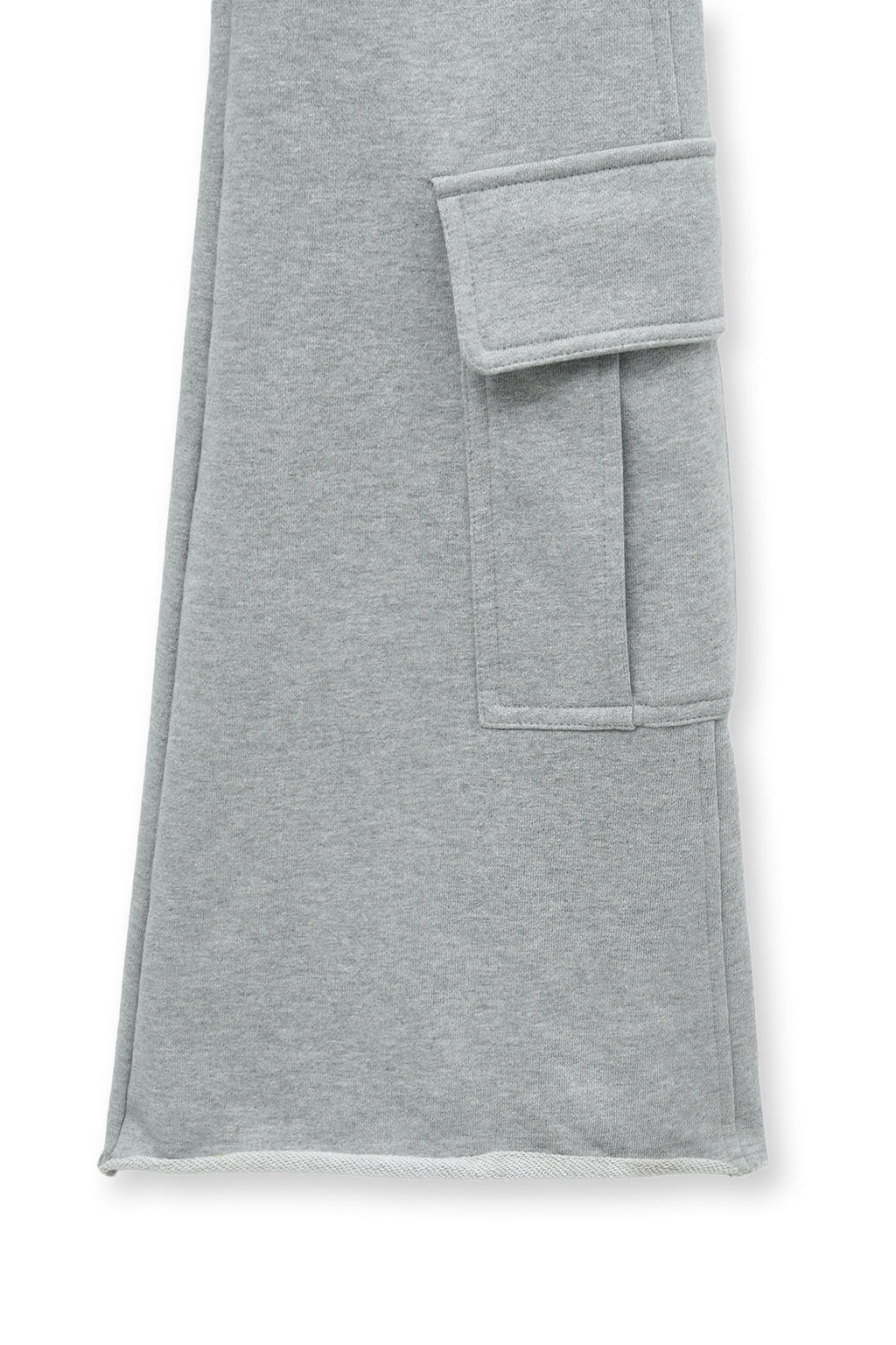 Matin Kim - Boots Cut Slim Cargo Sweatpants (Grey) product image 4 | TRAB K-Fashion Australia