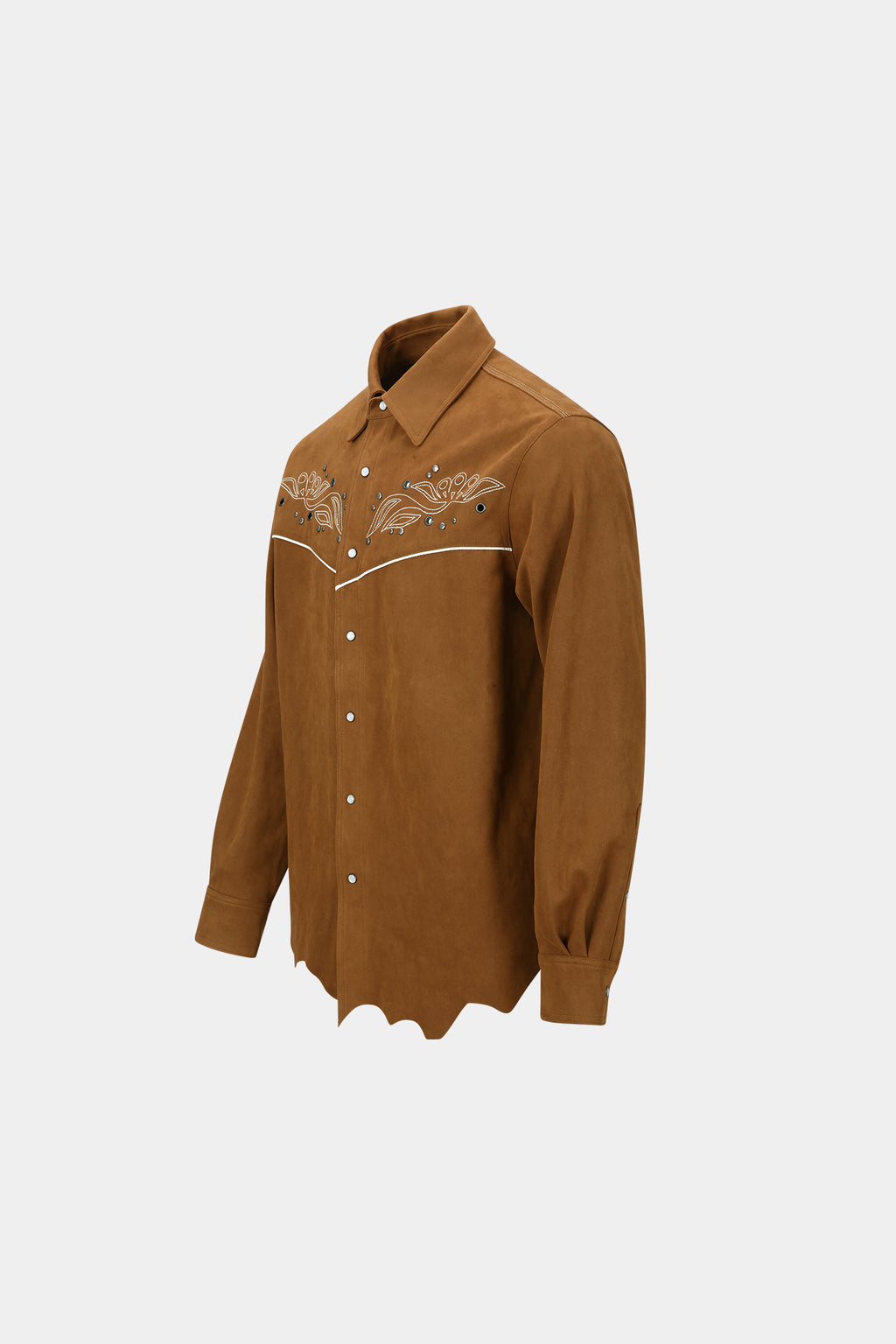 Andersson Bell - Lemmans Faux-Suede Shirts (Tan) product image 10 | TRAB K-Fashion Australia