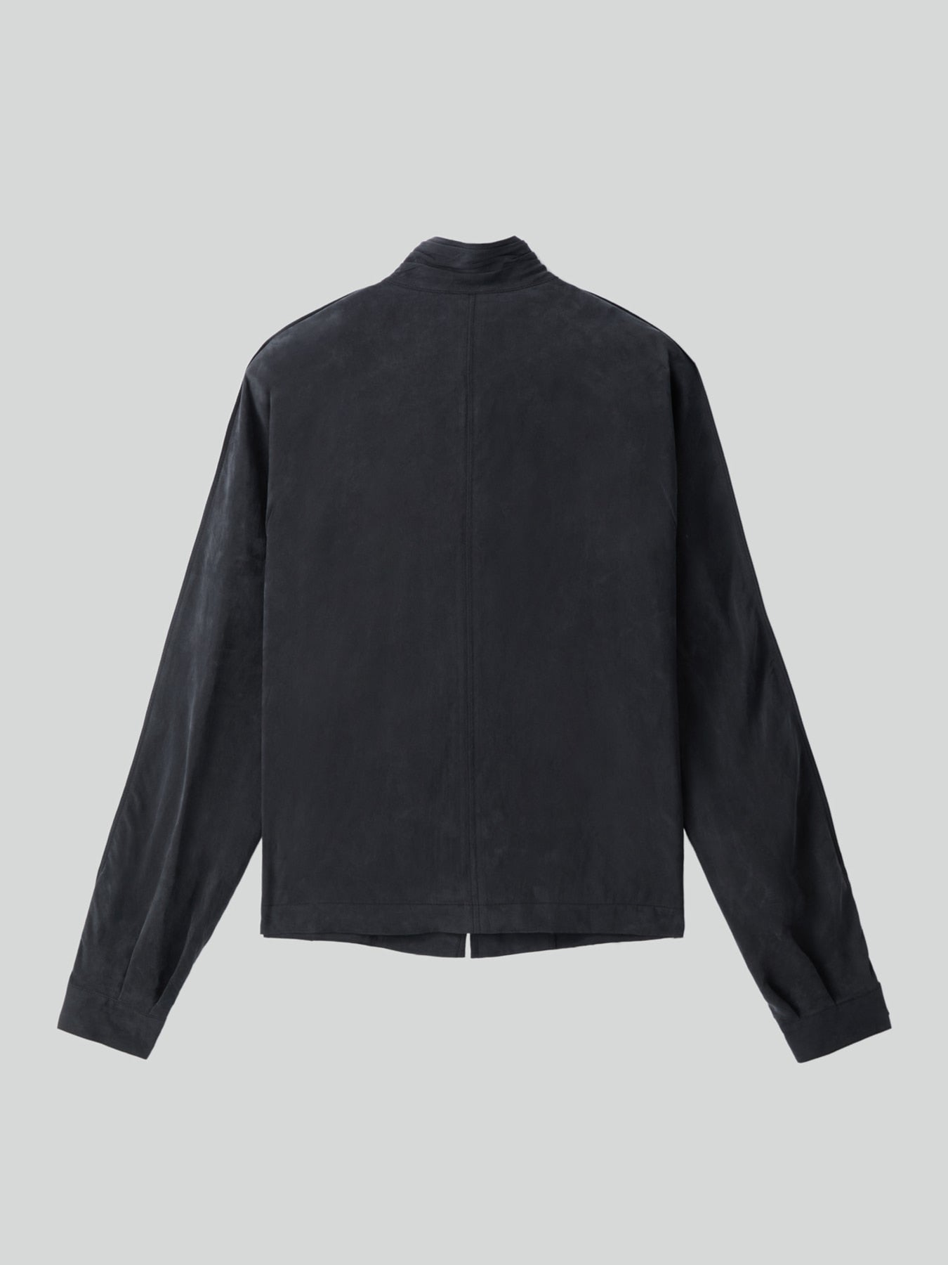 Recto - Collar Detail Fluid Zip Blouse (Black) product image 8 | TRAB K-Fashion Australia