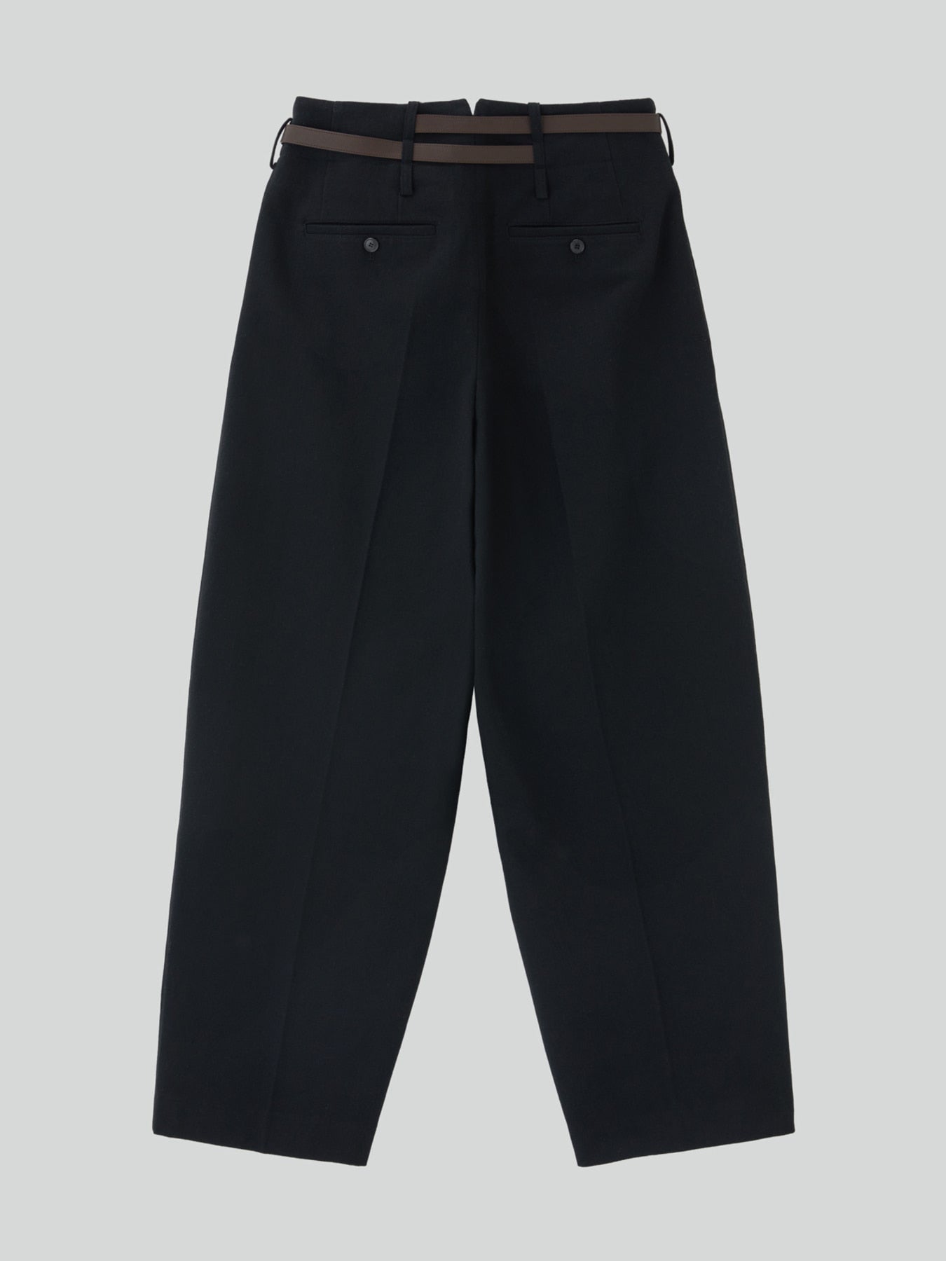 Recto - Quincy Wool Belted Pants (Black) product image 3 | TRAB K-Fashion Australia
