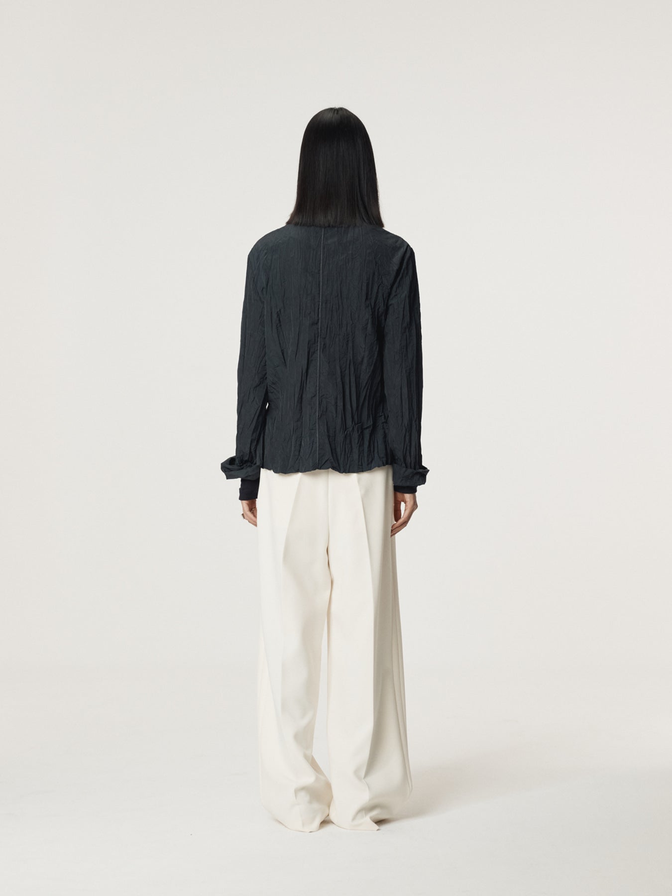 Recto - Whole Crease Blouse (Dark Navy) product image 4 | TRAB K-Fashion Australia