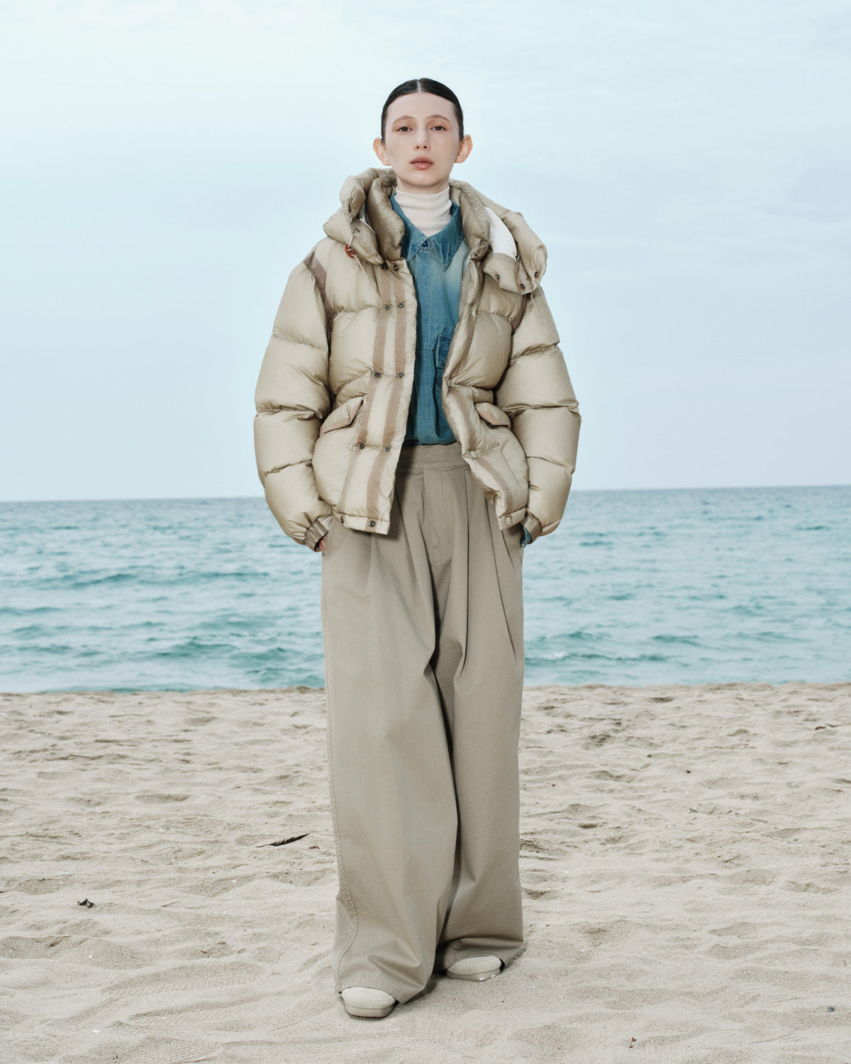 Eastlogue - Grukha Belted Pants (Sand Beige) product image 6 | TRAB K-Fashion Australia