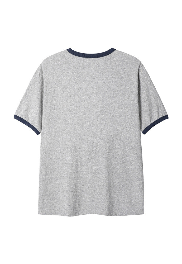 Art if acts - Slub Ringer Tee (Grey/Blue) product image 7 | TRAB K-Fashion Australia