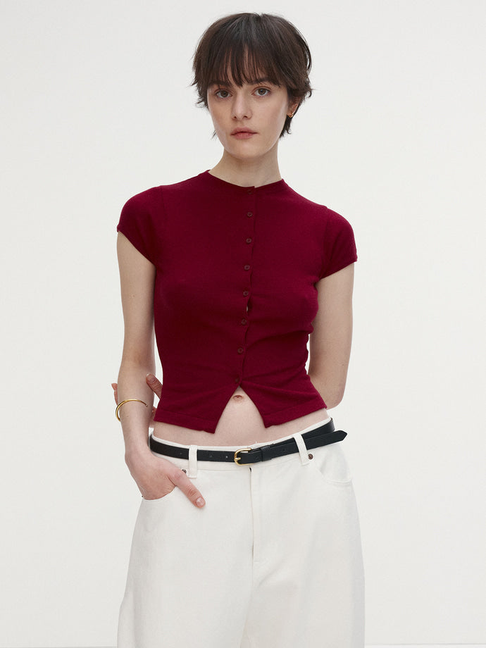 Tonywack - Side Tuck Wide-Leg Denim Jeans (Ecru) product image 5 | TRAB K-Fashion Australia