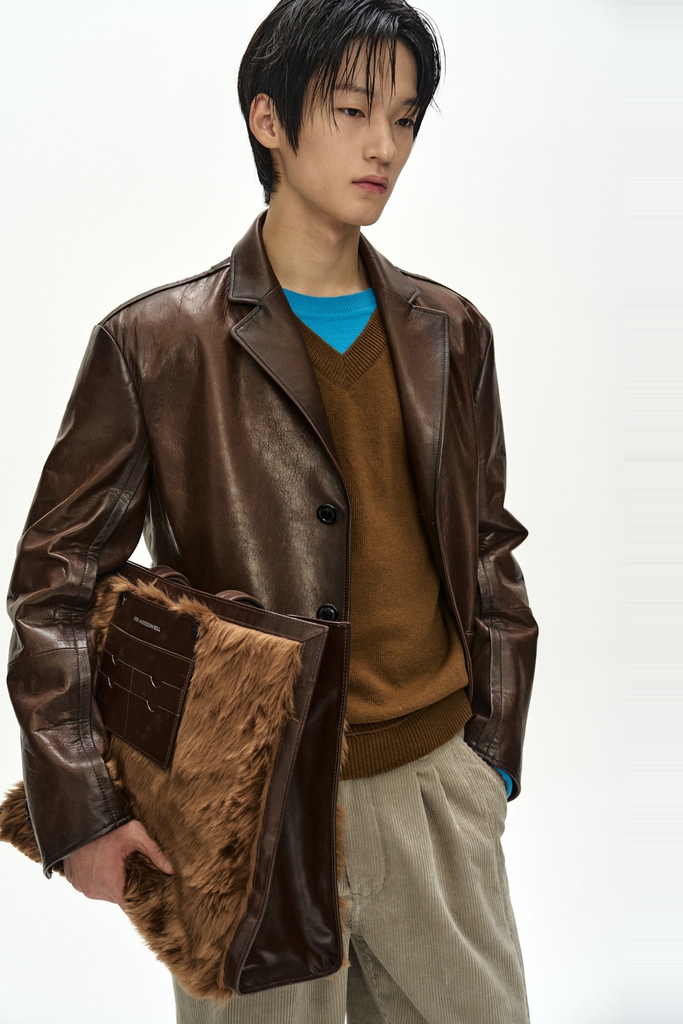 Andersson Bell - Unisex Soho Leather Jacket (brown) (Brown) product image 6 | TRAB K-Fashion Australia