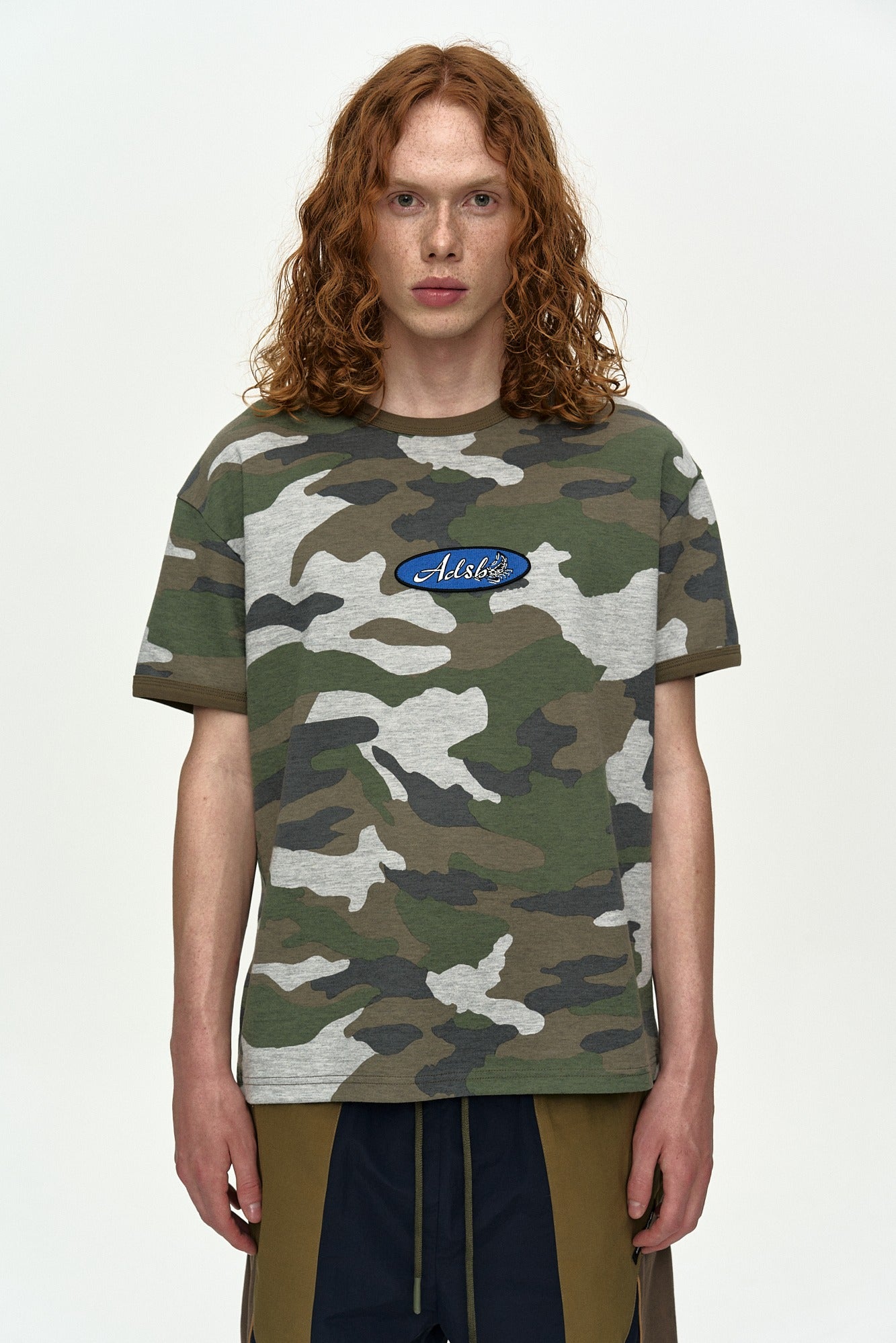 Andersson Bell - (essential) Camouflage Ringer T-Shirt (Essential) product image 1 | TRAB K-Fashion Australia