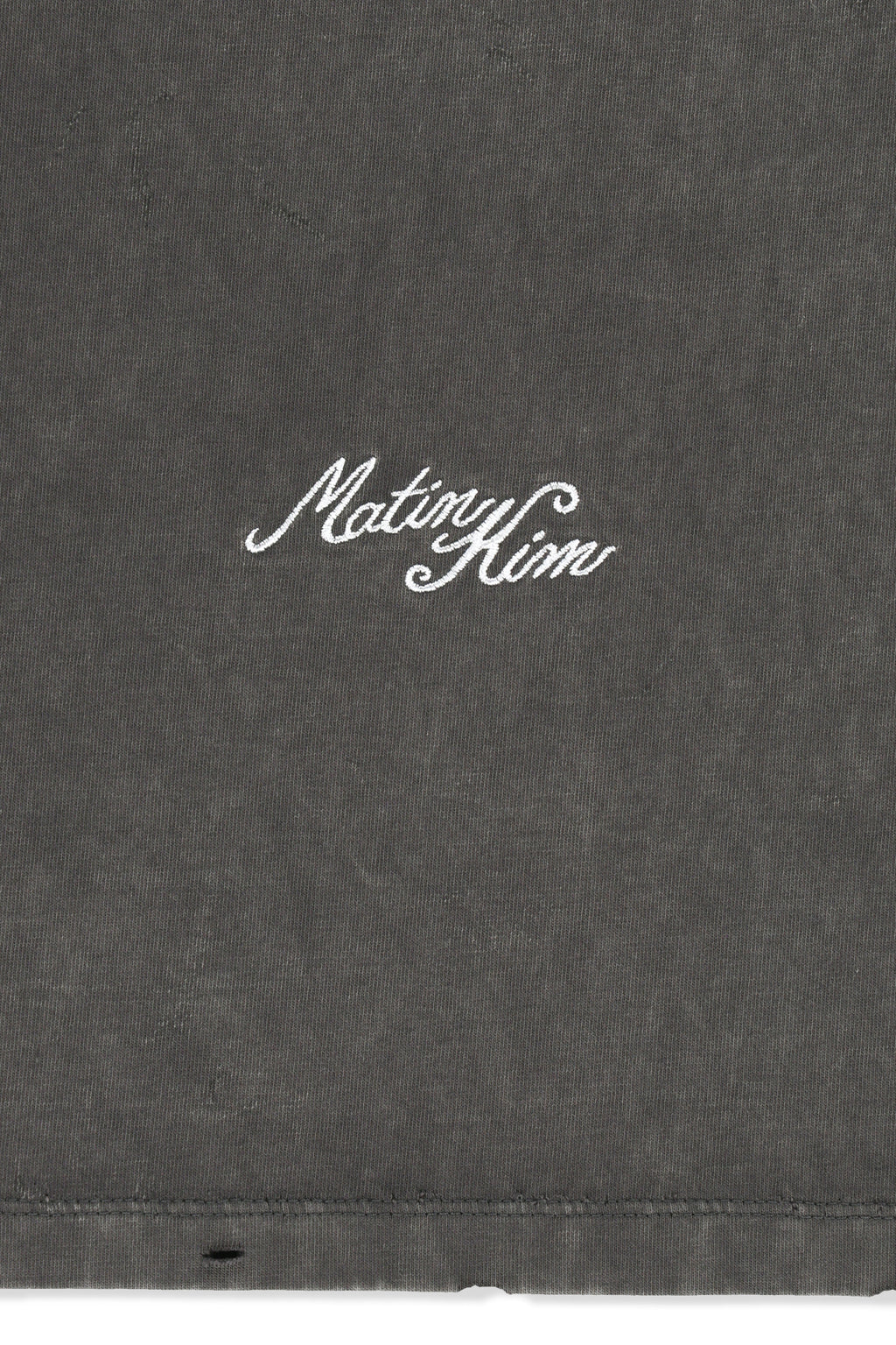 Matin Kim - Vintage Washed Calligraphy Back Logo Top (Charcoal) product image 5 | TRAB K-Fashion Australia
