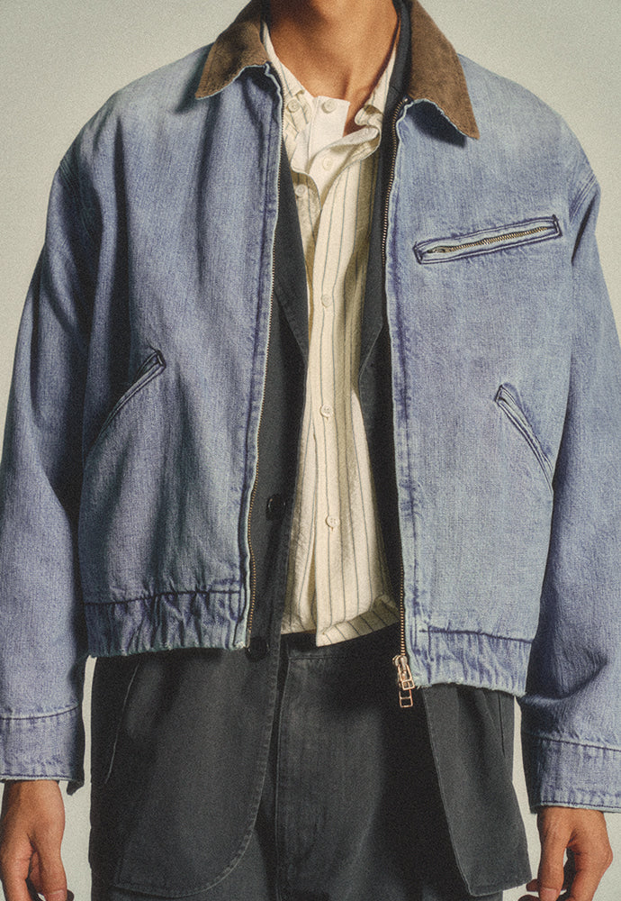 Art if acts - Marina Denim Work Jacket (Used Light Indigo) product image 7 | TRAB K-Fashion Australia