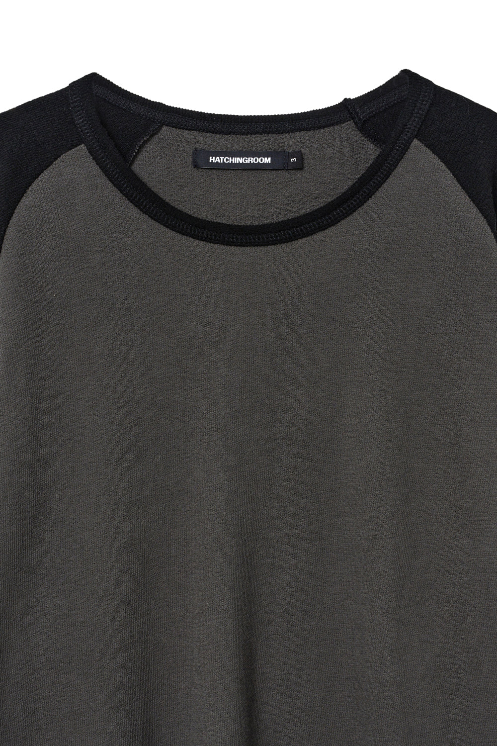 Hatchingroom - Raglan Tee (Black/Moss Charcoal) product image 3 | TRAB K-Fashion Australia