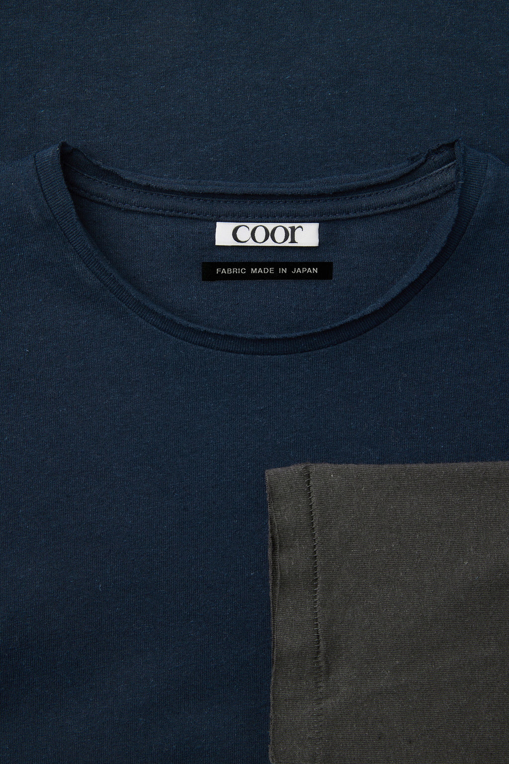 Coor - Layered Mix Cut Long Sleeve T-Shirt (Dark Navy) product image 5 | TRAB K-Fashion Australia