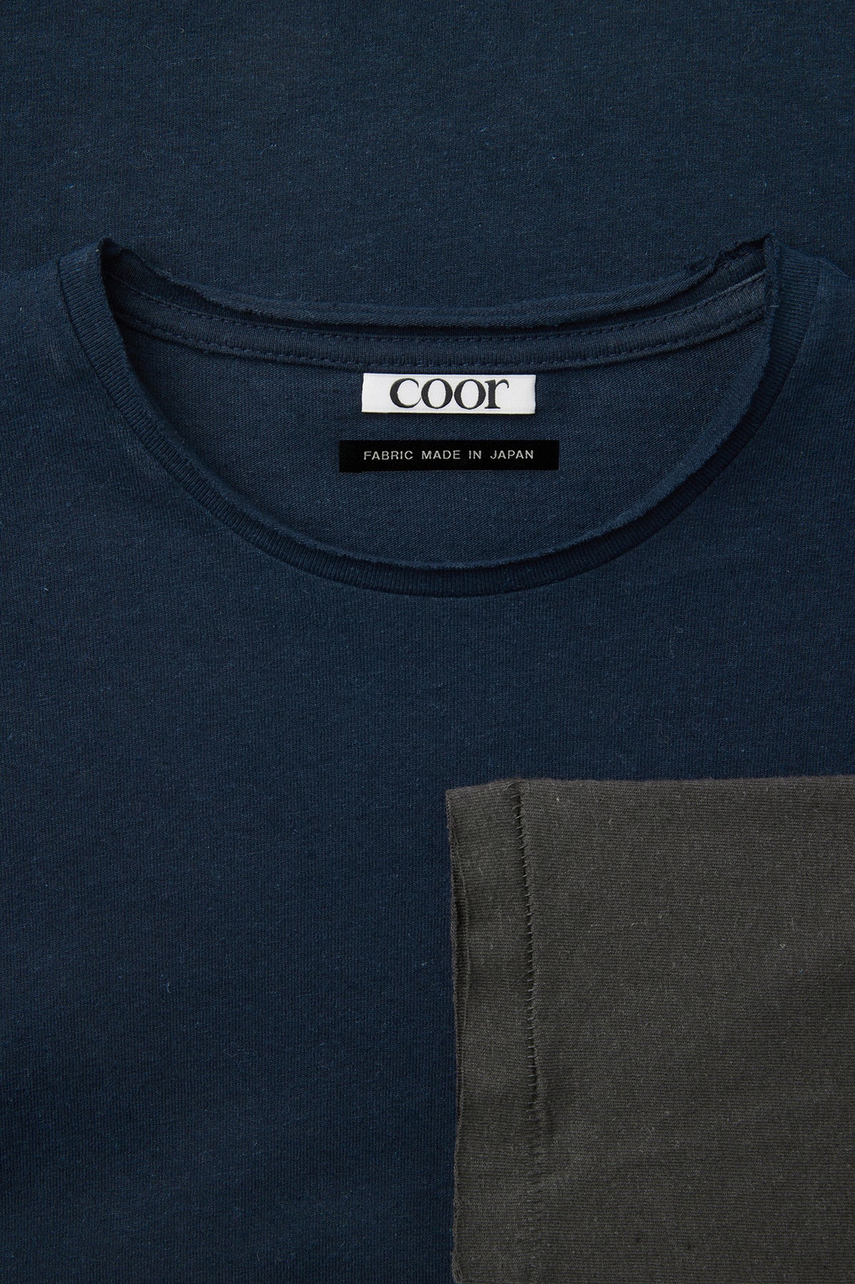 Coor - Layered Mix Cut Long Sleeve T-Shirt (Dark Navy) product image 5 | TRAB K-Fashion Australia